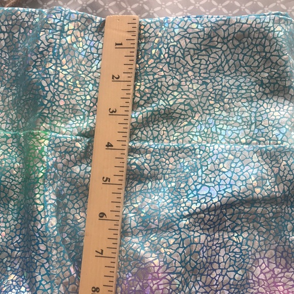 Pink and Blue Sequin Leggings with Holographic Effect - Picture 5 of 10